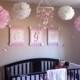 Tissue Pom Poms - Set of 4 Poms - Birthday - Nursery - Shower - Wedding - Ceremony Decorations