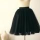 Black Tulle Skirt Adult Women Short Skirt Bridesmaid Skirt TUTU Tulle Skirt