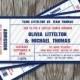 Couples Shower Sports Ticket Invitation (Printable)