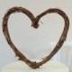 Wedding Cake Topper 6" Rustic Grapevine Heart
