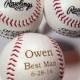 Groomsmen Gift - 3 Rawlings Baseballs - Laser Engraved - Personalized - Jr. Groomsmen Gift - Ring Bearer Gift - MLB Baseball