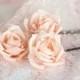 Hair flower peach, Bridal hair flower pin, Silk hair flower, Wedding hair flower, Peach hair flower rose, Bridal hair accessories, Peachy.