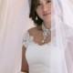 2 Tier Bridal Veil with Satin Edge, Bridal Veil, Wedding Veil, Satin Trim Veil