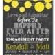 Paper Lantern Engagement Party Invitation