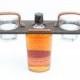 Personalized Groomsmen's Gift Whiskey Bottle   Glass Carrier Set (glasses Included)