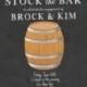 Stock the Bar, Wine or Bourbon Barrel party invitation, personalized and printable, 5x7
