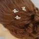 Gold Bridal Hair Pins, Gold Wedding Hair clip, Vintage style hairpins, Swarovski crystal hair comb, Rhinestone, Piper Hair Pins