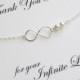 Mother of the bride or groom Infinity Bracelet, mothers gifts, gifts for mother in law, bridal party jewelry, mother card