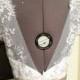 June Sale-Kathrine-custom Wedding Dress-Short sleeves boat neck v back A-line full length-Made to order