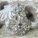Large Rhinestone Brooch ~ Crystal Brooch ~ Brooch Bouquet, Bridal Jewelry, Costume Jewelry, Crafting, etc RH-029