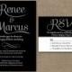 Black Wedding Invitations - Printable Black & Sliver Glitter Wedding Invites - Classic Elegant Wedding Invitations - Optional RSVP Suite WBS