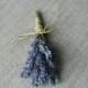 1 Fat Lavender Boutonniere or Corsage with Custom Hemp Twine or Ribbon Wrap