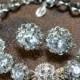 Wedding Jewelry Bridesmaid Gift Bridesmaid Jewelry Bridal Jewelry cubic zircon clear bracelet , rhinestone bridal crystal bracelet Earrings - New