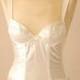 Vintage White Stretch Satin Boned Bridal Corset - U.K Size 32B