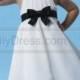 Black Sash High Neck Flower Girl Dress 2013