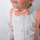 Peach Bowtie and Suspenders Set - Infant, Toddler, Boy