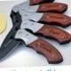 8 Groomsmen Gifts PERSONALIZED Knife Engraved Knife Engraved Pocket Knife Hunting Knife Wood Knife Custom Groomsman Gifts Gift for Men