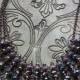 Purple teardrop wedding necklace bridesmaids gift jewelry