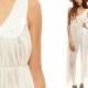 Sheer Nightgown Lingerie Slip Dress 80s Maxi Boho Nylon White EMPIRE Waist Long Vintage Romantic Dreamy 1980s Bohemian Sleeveless Large