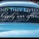 Wedding Getaway Car Decals And They Lived Happy Ever After - New