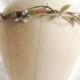 Woodland flower hair wreath (silver pip berry and green leaf) - Wedding headpiece, headband, vintage inspired rose crown boho bridal