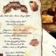 qty 100 Tuscan Amore Italian Wedding Invitations Scrolls