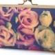 Clutch bag, silk purse, pink petals, wedding purse, flower clutch, bridesmaid gift, Lisianthus BOUQUET