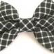 Dog bow tie Black and white dog bow tie Collar bow tie Bow tie for dog Wedding dog bow Pet bow tie