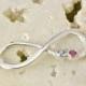 Summer Sale Infinity Pendant - Birthstone Infinity -  Birthstone Necklace - Mother's Jewelry - Infinity Jewelry - Bridesmaid Jewelry