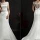 Bright 2015 Spring Mermaid Wedding Dresses White Satin Beaded Sash Sheer Zip Back Simple Cheap Bridal Gowns Designer By Amelia Sposa Online with $129.06/Piece on Hjklp88's Store 