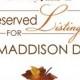 Falling In Love Hand Cut Maple Leaf Wedding Invitation Sets... Reserved for Maddison D.
