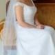 1-tier Cathedral veil , bridal veil, Available in 90" thru 120" and Royal 140" thru 160" lengths