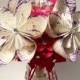 Paper Flower Wedding Bouquet- 10 inch, 18 flowers, handmade, made to order, personalized, origami, one of a kind, non traditional