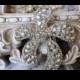 Large Authentic Rhinestone Brooch ~ Rhinestone Crystal Brooch ~ Brooch Bouquet, Bridal Jewelry, Costume Jewelry, Crafting, etc RH-116
