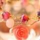 Pink Mother Of Pearl Luxury Goddess Bracelet+Pink Rose &Rose Quartz Bracelet SET For Wedding Party Christmas Gift Bridal Hawaiian -B14B15