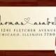 Calligraphy Handwriting Script Custom Return Address Stamp - Personalized SELF INKING Wedding Stationery Stamper - Style 9013R