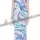 Online Emilio Pucci Blue Printed Sleeveless Tank Long Dress