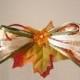 Wedding garter FALL BRIDE TOSS Autumn Leaves