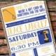 Any Color WEDDING TOOL & Gadget Party His Bbq Burlap Shovel Saw Drill Chalkboard Shower Cookout Honey Do Baby Birthday Party Invitation