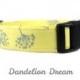 Yellow Dog Collar - Dandelion Dream