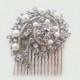 Art Deco Bridal Hair Comb, Vintage Inspired Wedding Hair Comb Pearl Rhinestone, Wedding Hair Accessories, Bridal Comb Crystal
