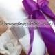 Romantic Dual Color Satin Ring Bearer Pillow...You Choose the Colors...Buy One Get One Half Off..shown in white/royal purple/silver gray 