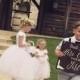 Double sided ring bearer sign, here comes your girl, now lets party