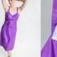Vintage 1940s Purple Taffeta Lingerie - Full Slip - Bridal Fashions