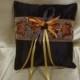 Autumn Themed Ring Bearer Pillow with Autumn Deco