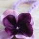 Deep Purple and Lavender Flower Headband