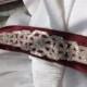 Bridal Sash  Hair Accessory Silver Beaded Art Deco Trim on Satin 3" Sash Wedding Belt