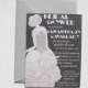Bridal Shower Party Invitations / 5 x 7 / "Gray Lady" Vintage Vogue Art Deco Lady White dress / Wedding / Light & Dark Gray / with Envelopes
