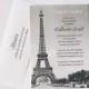 Vintage Ooh La La Paris Eiffel Tower Shower or Party Invitation DEPOSIT