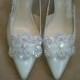 Wedding Shoe Clips - Bridal & Bridesmaids Shoe Clips - Dazzeling Crystal Rhinestone - Style S104
